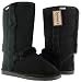 Bearpaw Sherpa Black Boots Shoes Suede Sheepskin