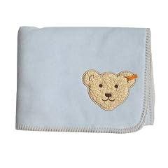 Fleece Decke (Krabbeldecke, Babydecke) hellblau von Steiff