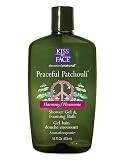 Kiss My Face Peaceful Patchouli Bath & Shower Gel, 16-Ounce Bottles (Pack of 3)