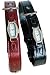   - Celltei - Celebrity - Metallic Red - Collar and Lead Set - Gold Color Watch Decorated with Gemstones - Size: Medium