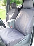Exact Seat Covers, TC4 T914/T917 C8, 2005-2008 Toyota Tacoma SR5 Double Cab Exact Seat Covers Front and Back Seats, Gray Waterproof Endura
