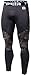 TSLA Men's Athletic Compression Pants, Thermal Wintergear Running Tights, Sports Leggings, Zero Winter Pants Black, Large