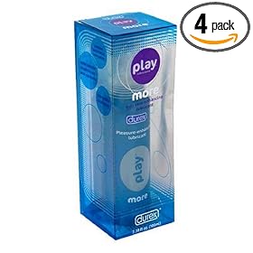 Durex Play More Pleasure-Enhancing Lubricant, 3.38 Ounces (Pack of 4)