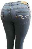 Women's Omega Skinny Stratch Jeans- Angle Wave 18