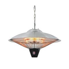 Halogen Heizlampe Aurora, Terrassenstrahler Heizstrahler W�rmelampe Edelstahl elektro, Strahler mit Lampe / Beleuchtung, Terrassenheizer f�r Garten Terrasse Balkon, Gastronomie Heizer ohne Gas - Garten- Knaller!!! 2011