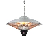 Halogen Heizlampe Aurora, Terrassenstrahler Heizstrahler W�rmelampe Edelstahl elektro, Strahler mit Lampe / Beleuchtung, Terrassenheizer f�r Garten Terrasse Balkon, Gastronomie Heizer ohne Gas - Garten- Knaller!!! 2011