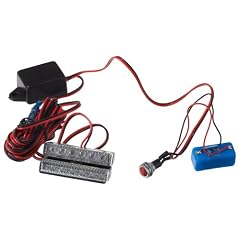 Eufab 17694 LED Strobe Light, rot, 7 LED, 2 St�ck im Set, 12 Volt, Innen und Au�en