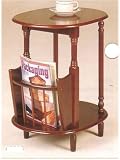 Cherry Finish Tea Table w. Magazine Rack