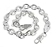 6mm Sterling Silver 7.5 Cable Rolo Charm Chain Link Bracelet