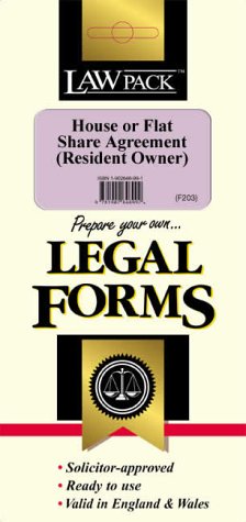 House or Flat Share Agreement (resident Owner) (Prepare Your Own Legal Forms)