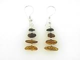 Sterling Silver Multi Amber Earrings