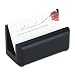 Rolodex Wood Tones Business Card Holder, Capacity 50 Cards of 2.25 x 4 Inches, Black (62522)