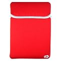 Kroo ASUS Eee Reversible Notebook Computer Sleeve - Black/ Red (10961)