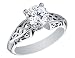 CERTIFIED Solitaire Engagement Ring 1.59 Carat (ctw) VS1-VS2 Diamond in 14K White Gold