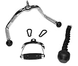 Cable Attachment Set- Multi Exercise Bar, Cable Handle, Single Rope