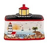 KITCHEN BREAD BOX , LIGHT HOUSE DECOR