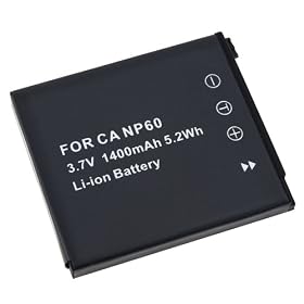 KINAMAX BTR-NP60-JWP-02 1400mAh NP-60 / DB-40 Replacement Battery for Creative DiVi CAM 428, Ricoh Caplio 500G / G3 / G4 / G4 Wide / RR10 / RR30