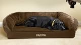 Faux-fur Deep Dish Dog Bed With Memory Foam / Xlarge Dogs 120+ Lbs., Multiple Dogs, Chocolate,