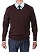 Luciano Natazzi Men's Pullover V-Neck Long Sleeve Sweater Cotton Relaxed Fit