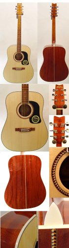 MusicalInstruments: WASHBURN D10S SOLID TOP ACOUSTIC GUITAR