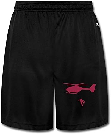 UWS DESIGN Mens Jump From Helicopter Short Pant Sweatpants Black