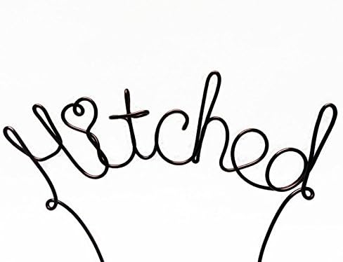 Hitched Wire Wedding Cake Topper