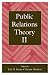 Books : Public Relations Theory II (Communication) (Communication)