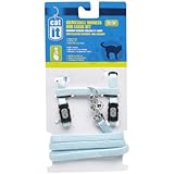 Catit Nylon Adjustable Cat Harness and Leash Set, Medium, Blue