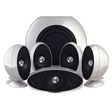 KEF KHT3005 (SE) 5.1 Home Theater Speaker System (Gloss Silver)