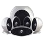 KEF KHT3005 (SE) 5.1 Home Theater Speaker System (Gloss Silver)