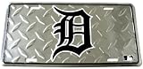Detroit Tigers Diamond Cut Baseball 6" x 12" Embossed Aluminum License Plate
