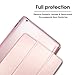 INFILAND 2/3 / 4 Case - Ultra Slim Smart Shell Stand Cover with Translucent Frosted Back Protector (with Auto Wake/Sleep) for 2/3 /4 9.7 Inch Tablet, Rose Gold