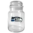 Seattle Seahawks 31oz Glass Candy Jar - Primary Logo NFL Football