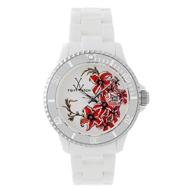 Toy Watch Women's TF04WH Floral Tatoo Collection Watch