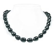  Shell Pearl Baroque Necklace(Greenish Gray Color) [Jewelry]