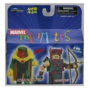 Marvel MiniMates Series 20 Mini Figure 2Pack Hawkeye & Variant Vision 2.0