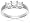 14k White Gold Princess-Cut 3-Stone Diamond Ring (1 cttw, I-J Color, I1-I2 Clarity), Size 5