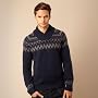 Rocha.John Rocha Designer Navy Fair Isle Knitted J&hellip Rocha