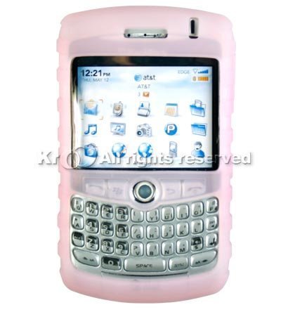 Pink Transparent Quality Silicone Skin Cover Case Phone Protector for Blackberry 8300 8320 8310 8330 Curve
