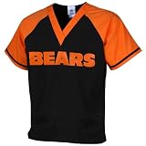 NFL Chicago Bears Raglan Color Block Scrub Top - Black/Orange (Medium)