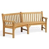 Outdoor Living : Oxford Garden Essex Curved 83-Inch Bench