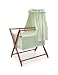 Badger Basket Company Tranquility Baby Bassinet Cherry Frame with Sage Dots Bedding