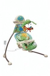 Fisher-Price Rainforest Open-Top Cradle Swing