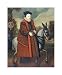 William Cecil, 1st Baron Burghley by English school. Size 12.62 inches width by 15.97 inches height. High Quality Art Poster Print