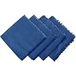 Blue Fringed Napkins