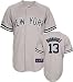 Alex Rodriguez Jersey: Youth 2009 Majestic Road Grey Replica #13 New York Yankees Jersey