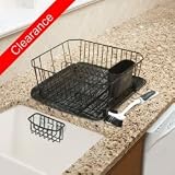Rubbermaid Inc 4Pc Blk Sinkware Set 1F91-Ma-Bla Dish Drainers