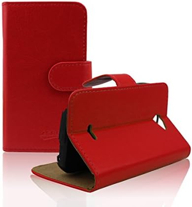 JUSUN BLU Advance 4.0 A270A Customized PU Leather Folio Stand Protective Case Cover For BLU Advance 4.0 A270A (Red)