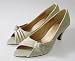 Couture Discount Damenpumps Fashion Peeptoes, Peep Toes, Creme, (S59A)