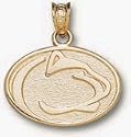 Penn State Univ Lion Head 1/2" Charm/Pendant